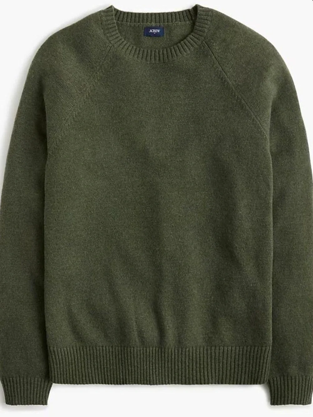 J. Crew Men’s Olive Lambswool Sweater